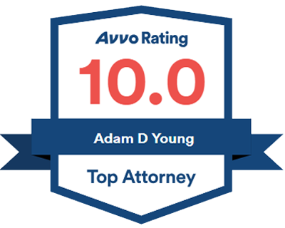 Avvo Rating 10.0 Adam D Young Top Attorney